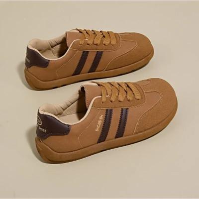 Большой размер Новые ретро плоские кроссовки Женская обувь Мягкая подошва Шнуровка спереди Женская повседневная обувь Zapatos De Mujer Дизайнерская обувь