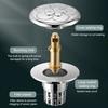 Pop-up Bathtub Stopper Drain 2-in-1 Brass Core Hair Catcher Strainer Bathroom Easy Installation Brass Core Wash Basin Sink Plug Drain