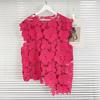 2024 New Summer Women Vest T-Shirt Sleeveless Basic Fashion Tops Lace Tees Casual Loose Tees 259
