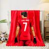 A player in a red jersey with "Luis Díaz" and the number 7 on the back. for all seasons blanket lunch break throw gift