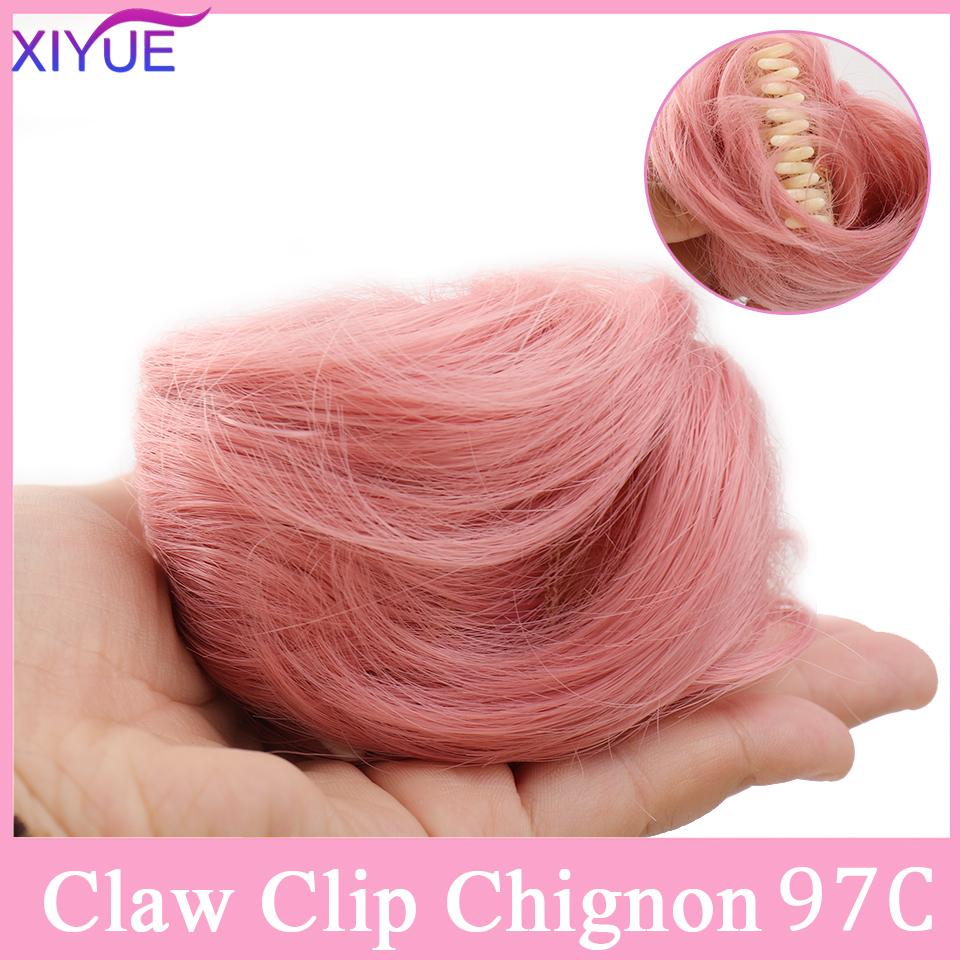 Накладные волосы на зажиме для когтей, синтетические высокотемпературные волокна, шиньон, искусственные волосы, омбре, волосы в виде когтей, грязные булочки, прическа, коготь