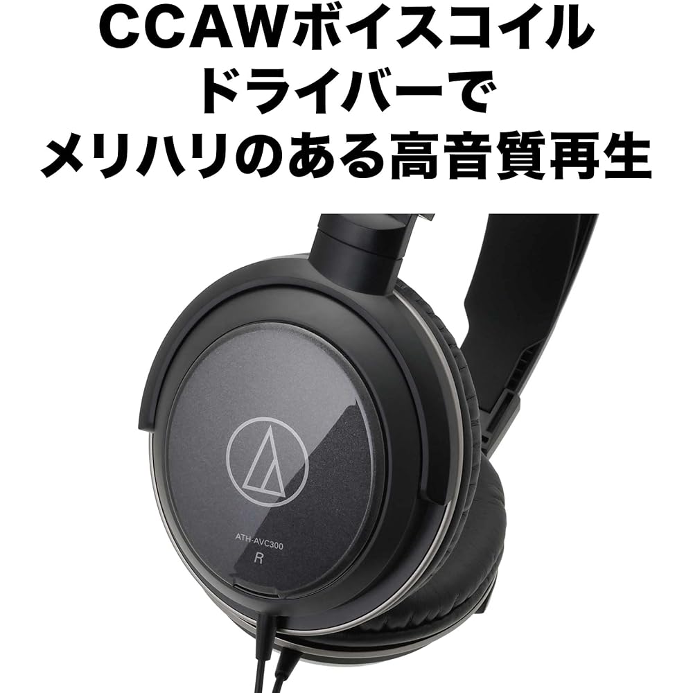 Наушники Audio-Technica ATH-AVC300, Проводные, Кабель 3 м, Стандартные разъемы 6,3 мм / Мини-разъемы 3,5 мм, Черные