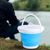 10л Складное ведро Экономия места Утолщенное Открытое Рыболовное ведро Складное Портативное Ведро для замачивания ног для Автомойки, Кемпинга