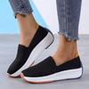 Fashion Comfortable Casual Shoes Women 2024 Large Size Stretch Fabric Slip-On Women Sneakers Canvas Summer Platform Shoes Women Loafers
