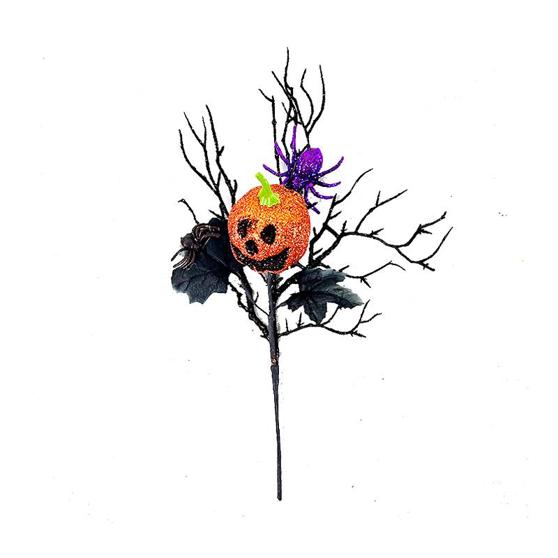 1шт фестиваль одиночная ветка Хэллоуин украшения веточки искусственный цветок украшение тыквенный сад