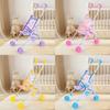 Pretend Play Toys Baby Stroller Plastic Doll Handcart Doll Accessories for Boys Girls Babies