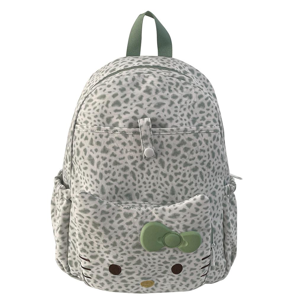 Schoolbag Japanese cartoon KT cat leopard print backpack new children's backpack cute high value primary school bag