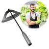 Steel Hardened Hollow Hoe Handheld Weeding Rake Planting Vegetable Farm Garden Tools Agriculture Tool Weeding Accessories