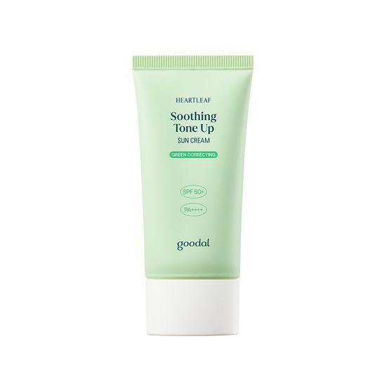 Goodal Солнцезащитный крем Eoseongcho Calming Green Tone-Up 50 мл Акция 1+1 (+Случайный подарочный кармашек)