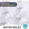 Bath Mat,non-slip Anti-mould Shower Mat,bathtub Mat With Suction Cup And Drain Holes,machine Washable,100 X 40cm Clear2pcs