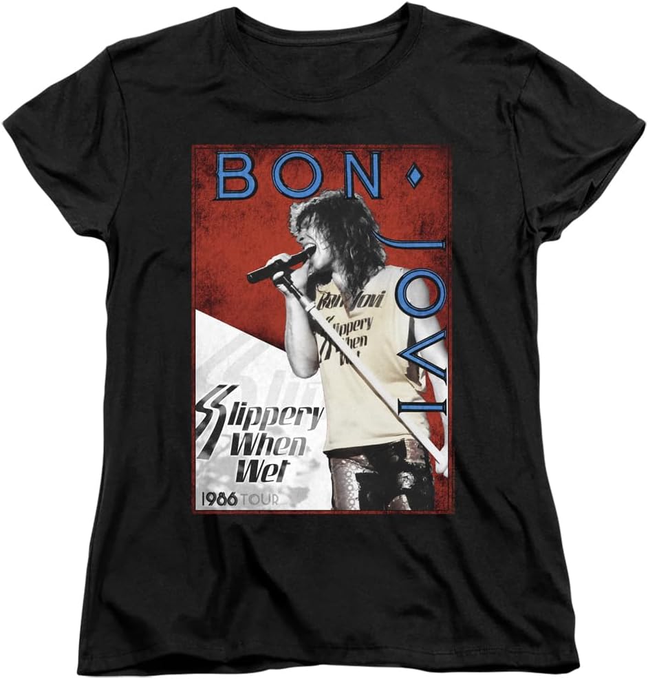 Bon Jovi Slippery When Wet 1986 Tour T-shirt