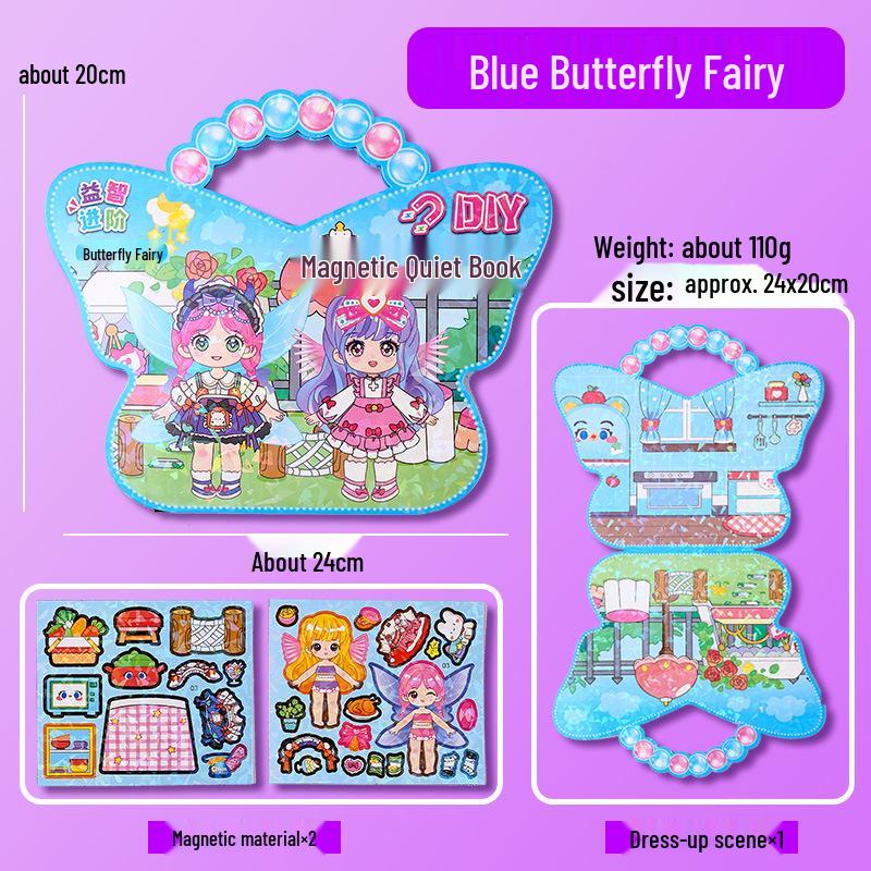 Cute Cartoon Dress-Up Sticker Book for Girls: Kindergarten Gift & Teen Decompression Activity