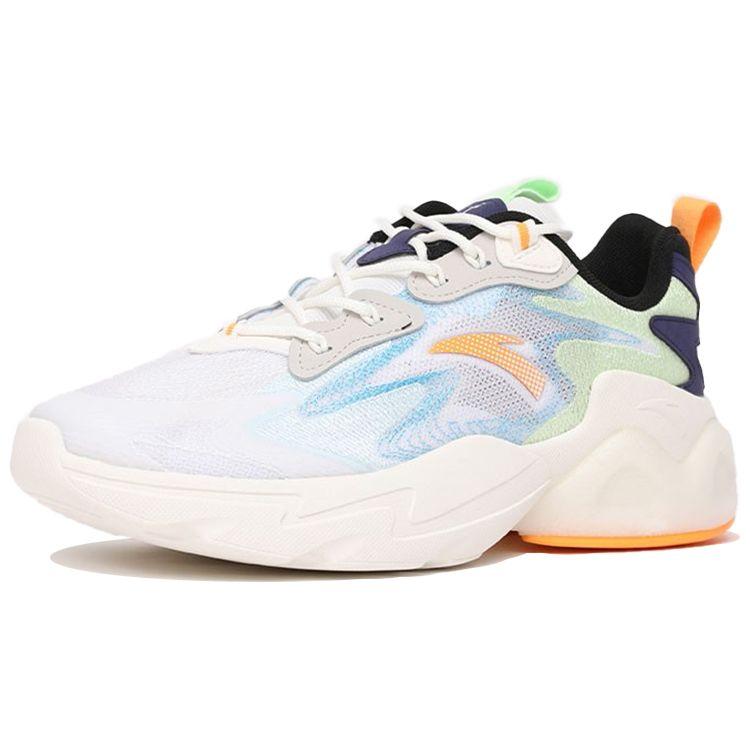 Anta Кроссовки Lifestyle Series Non-Slip Wear-Stick Low-Top Dad Shoes для мужчин, синие, белые, 112128891-3