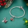 Новые Медные Снеговик Лось Санта Пряничный человечек Рождественские Шармы Бусины Подходят для Оригинальных Браслетов 3 мм DIY Ювелирные изделия Праздничный Подарок