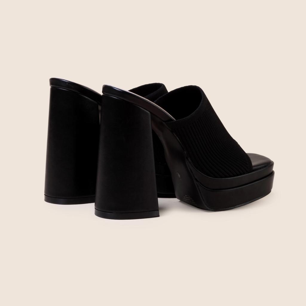 Eilyken Roma Style Knitted Platform Chunky High Heels Slippers Women Casual Peep Toe Fashion Ladies Shoes Sandals