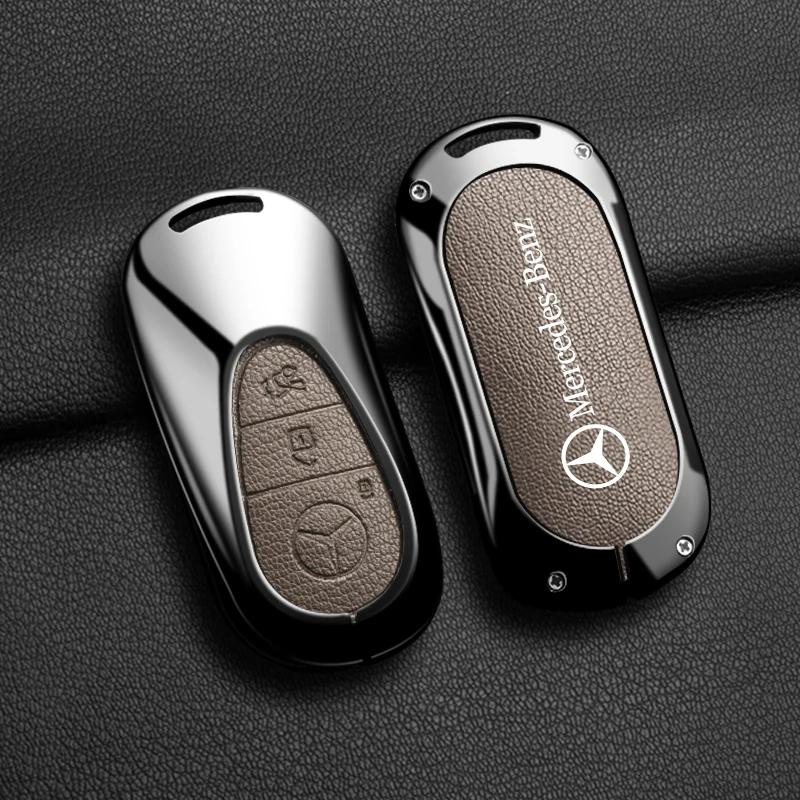 YWP4  Keyring Protector Car Remote Cover Shell Holder For Mercedes Benz C S E Class GLC W206 W214 W223 E300 C260 C300 S450 S500