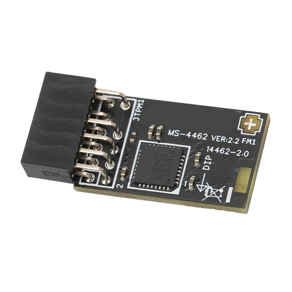 TPM Encryption Security Module SPI 12‑1Pin TPM2.0 Module Replacement Stable Performance Secure Storage for B550 Motherboards