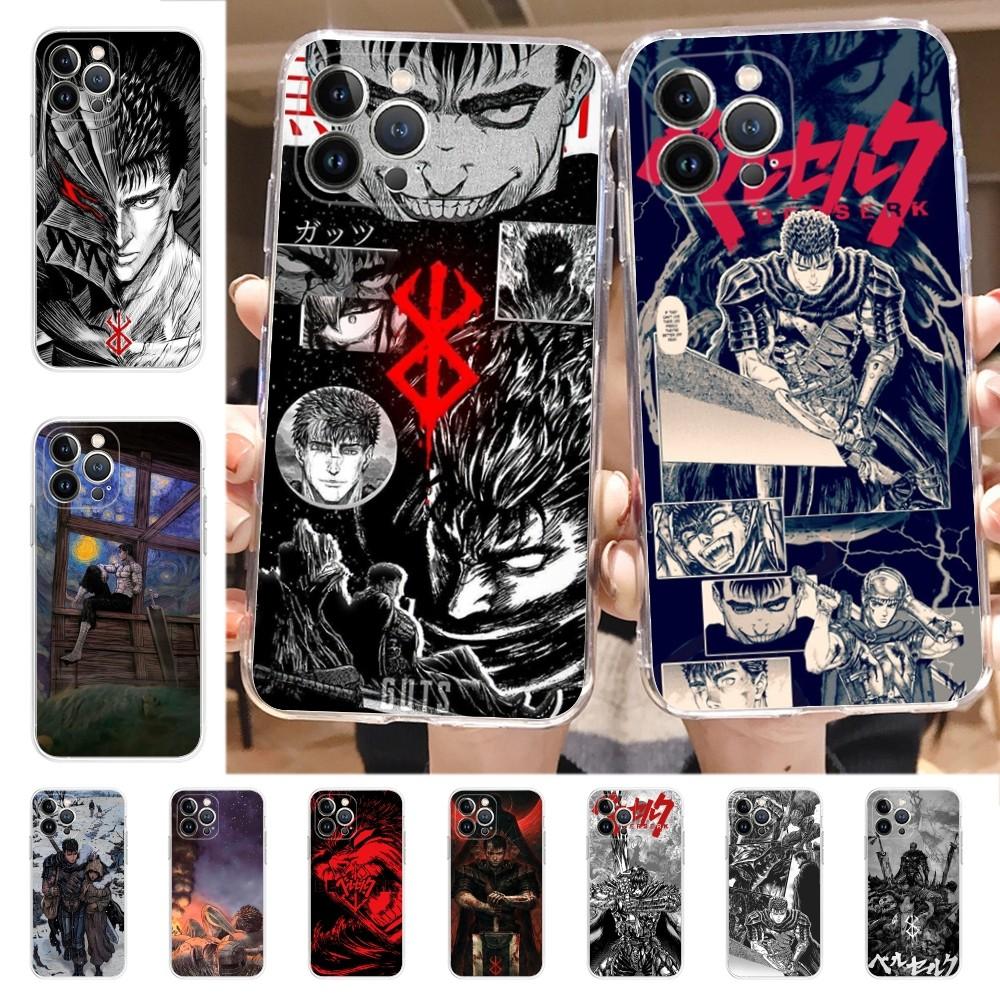 Чехол для телефона с изображением манги и аниме Berserk Для iPhone 15 14 11 12 13 Mini Pro XS Max Чехол 6 7 8 Plus X XR SE 2020 Funda Shell