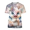 3D Cool Dragon Printed T Shirt Children Fashion Streetwear Tee Shirts For Men Unisex Harajuku Short Sleeves Cute Clothes Top