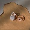Hollow Love Ear Buckle Женские легкие роскошные серьги Niche Ins Sweet Серьги в форме сердца для поездок на работу