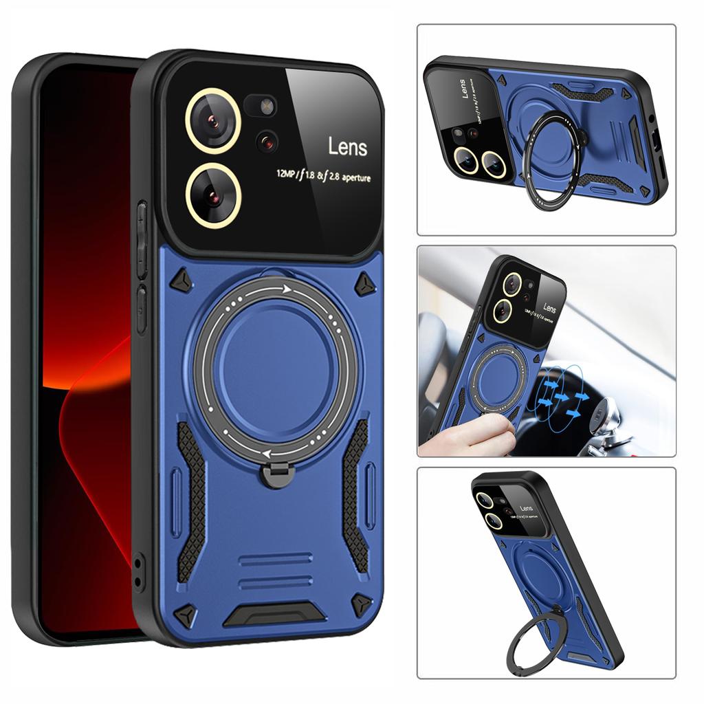 Magsafe Wireless Charging Armor Case For Xiaomi Mi 11T 12T 13T Pro 11 12 13 T Magnetic Ring Bracket Lens Protection Cover