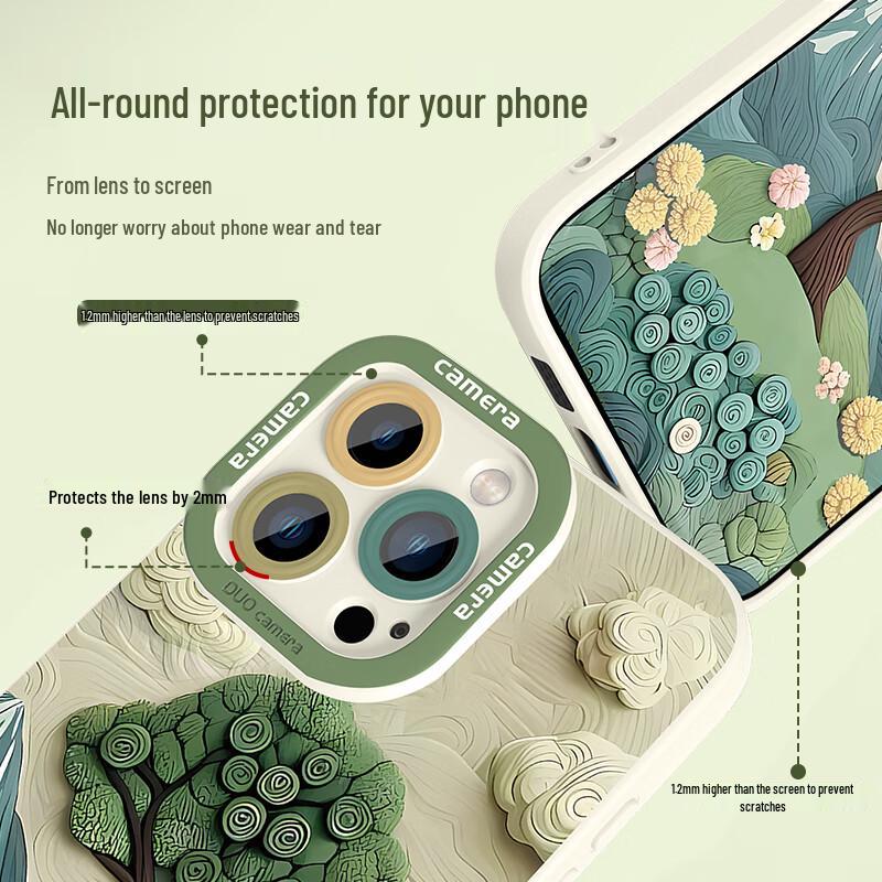 XP Guochao Мягкий силиконовый чехол для iPhone со шнурком