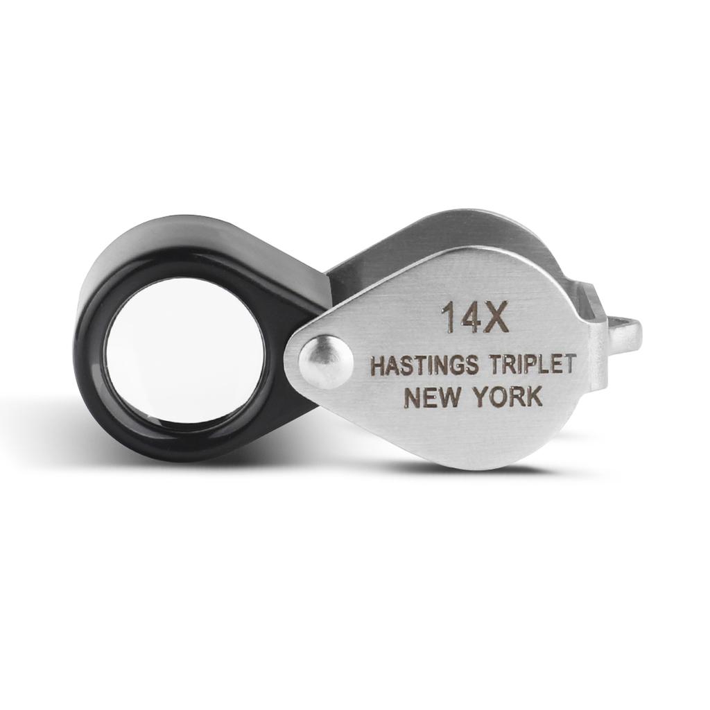 14X Hasting Loupe High Power Diamond Magnifier for Jewelers Gemologists Tool