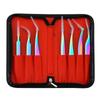 Eyelashes Tweezers Set To Place False Eyelash Extension Stainless Lashes Tongs Pliers Volume Eyebrow Clip Makeup Nail Art Tools