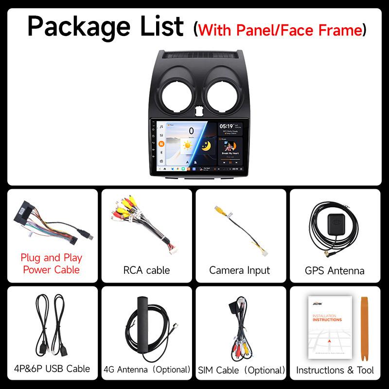JIUYIN AI Voice 2 din Android 13 Авто Радио Для Nissan Qashqai J10 2006 - 2013 Carplay 4G Автомобильный Мультимедиа GPS 2din Авторадио