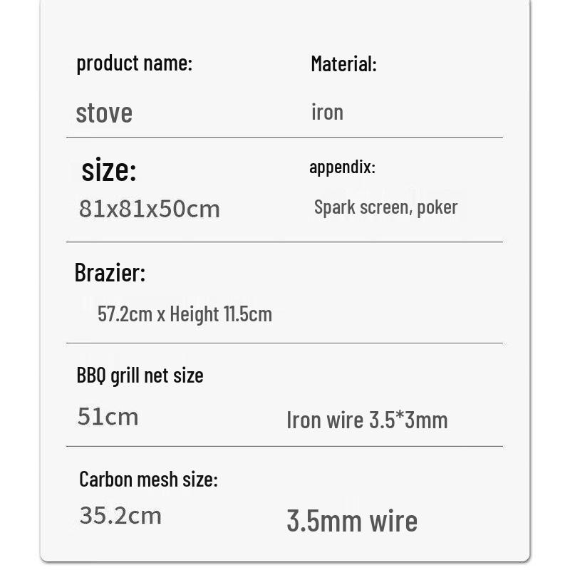 Outdoor Multifunctional BBQ Grill Table & Fire Pit