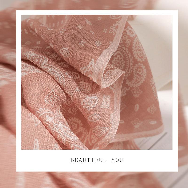 100% Шарф из тутового шелка Модный Женский Летний Элегантный Шарф Шаль Хиджаб Бандана Носовой платок Пашмина Фуляр Женский Эшарп