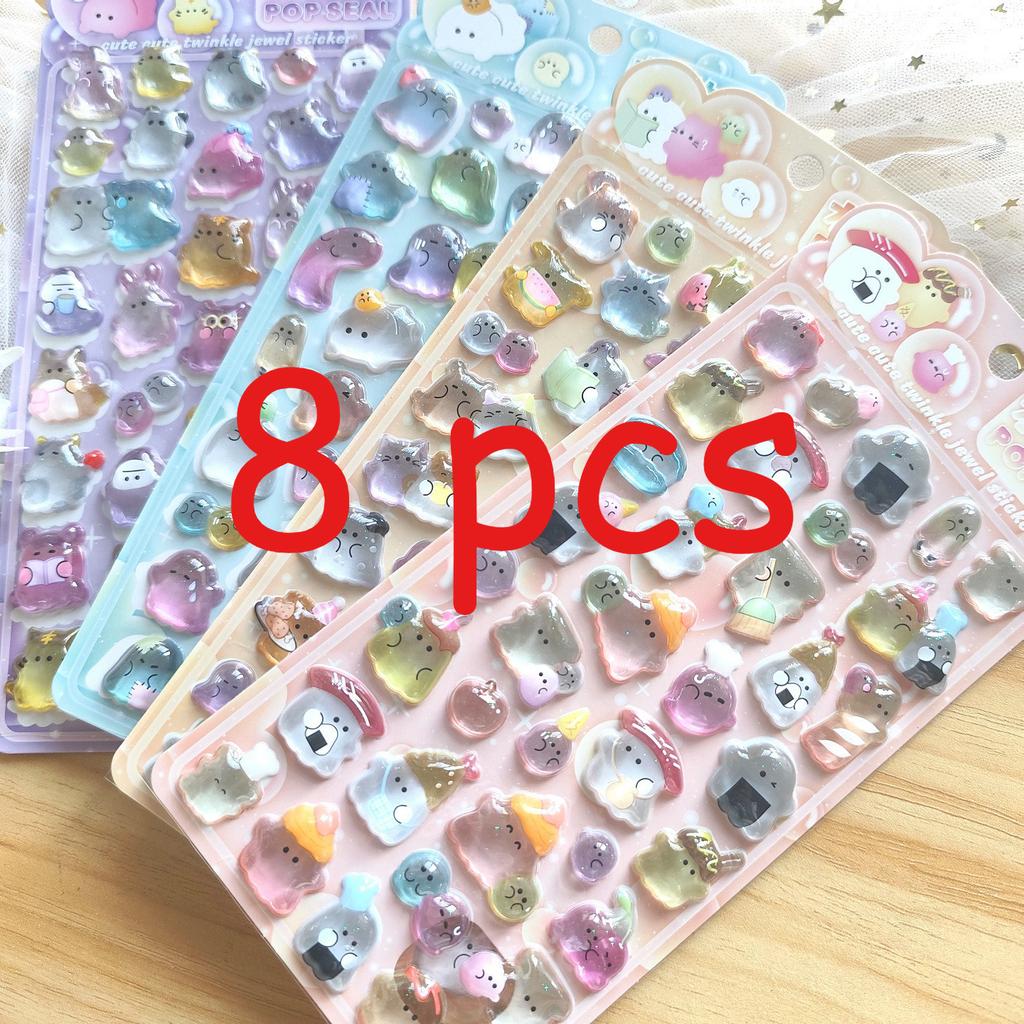 Cartoon Youyou Family 3D Solid Crystal Three-Dimensional Toy Stickers, Children's Handmade Educational Reward Gifts
