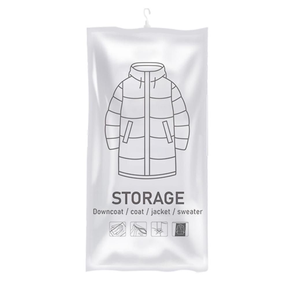 Hanging Vacuum Storage Bags Space Saving Clothes Compression Storage Bag Empty Pump Bags for Suits Dress Jacket