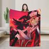 Cartoon Hazbins Els Lucifer Blanket Fleece  Autumn/Winter Breathable Ultra-Soft Throw Blankets For Bed Bedroom Rug Piece
