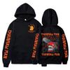Anime Chainsaw Man Denji Pochita Hoodies Cartoon Printed Mens Pullovers Manga Graphic Sweatshirts Long Sleeves Hooded Gothic Streetwear
