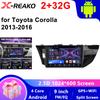 2 Din Android 13 автомобильное радио для Toyota Corolla Ralink 2013-2016 мультимедийный видеоплеер GPS Carplay авто стерео DVD головное устройство