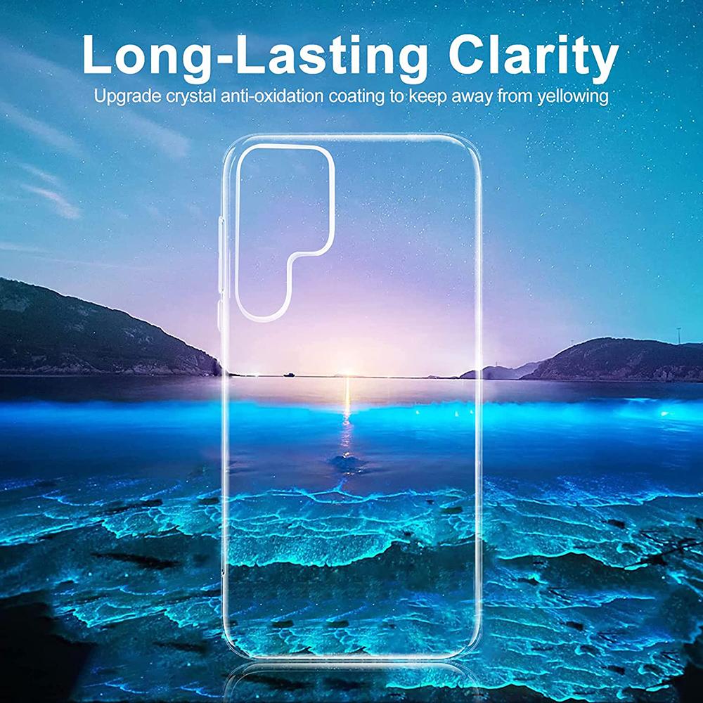 Ультратонкий прозрачный силиконовый чехол для Samsung S24 S23 S22 S21 S20 FE S22 S20 Ultra S10 Plus Lite S10E Мягкий полный чехол Тонкая накладка