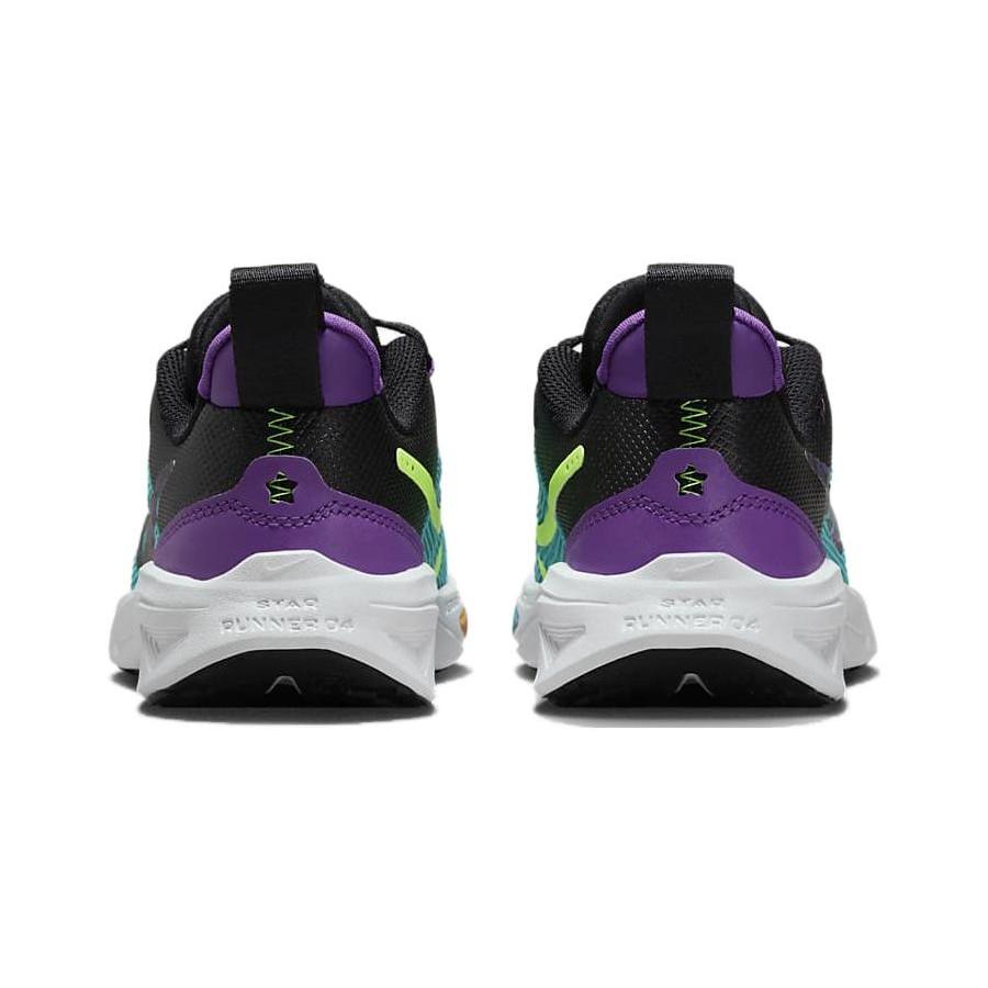 (PS) Nike Star Runner 4 SE Shoes 'Teal Black Purple Cosmos' Kids' FJ1806-300