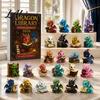 Cute Dragon Gift Sets Advent Calendar 2026 24 Day Bookish Christmas Countdown with Acrylic Craft Ornaments Mini Dragons Fantasy Book Lover