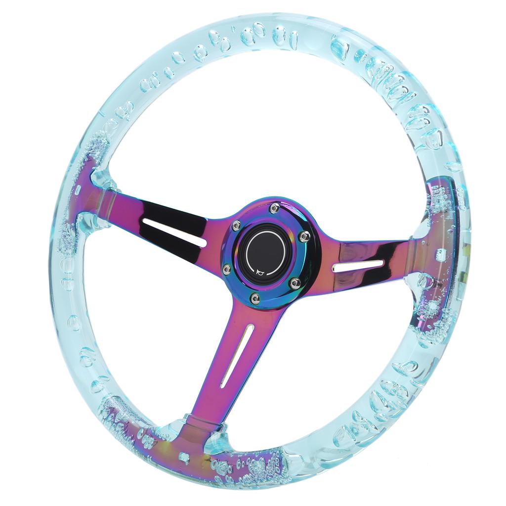 14-дюймовый Руль автомобиля Логотип Кнопка сигнала Аксессуары Модификация Подходит для квадроцикла Карта UTVФиолетовый