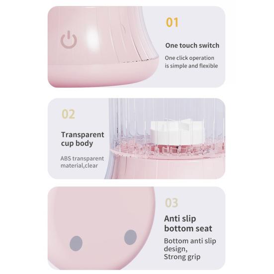 Очиститель для кистей для макияжа Электрическая автоматическая вращающаяся машинка для мытья косметических кистей Портативная чистящая машина Инструмент для чистки аксессуаров для макияжа