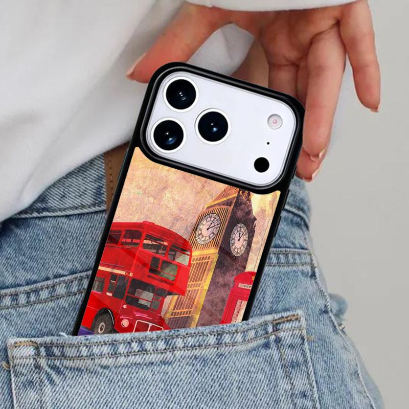 Чехол для телефона London Red Bus Big Ben для iPhone 17ProMax 12 13 14 15 16e 17 Pro Max Plus Air Cover