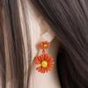 Women Flower Cute Personality Drop Earrings Dangle Earrings Fashion Jewelry Daisy Earrings