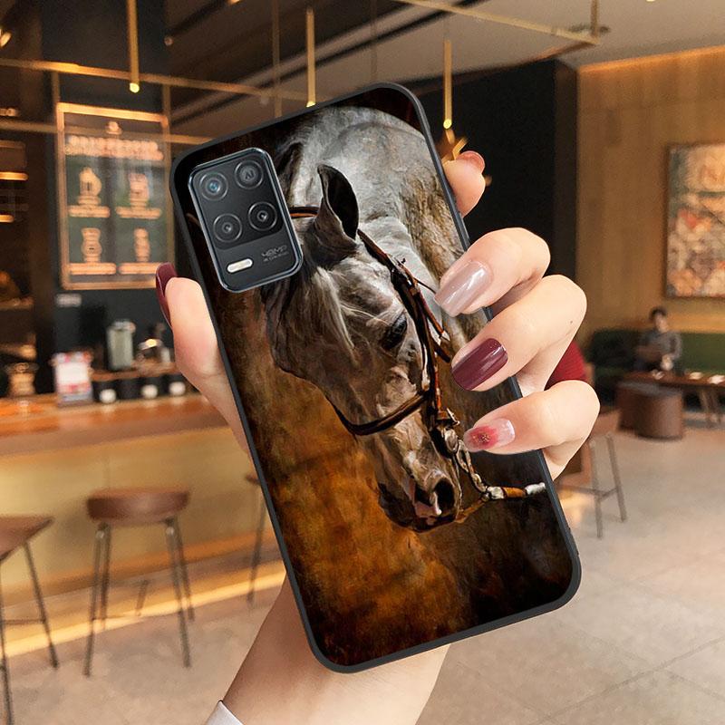 Чехол для телефона с изображением лошади для OPPO Realme 8 7 6 6i C3 C21 C21Y C11 X3 SuperZoom A94 A74 A91 A53S A54