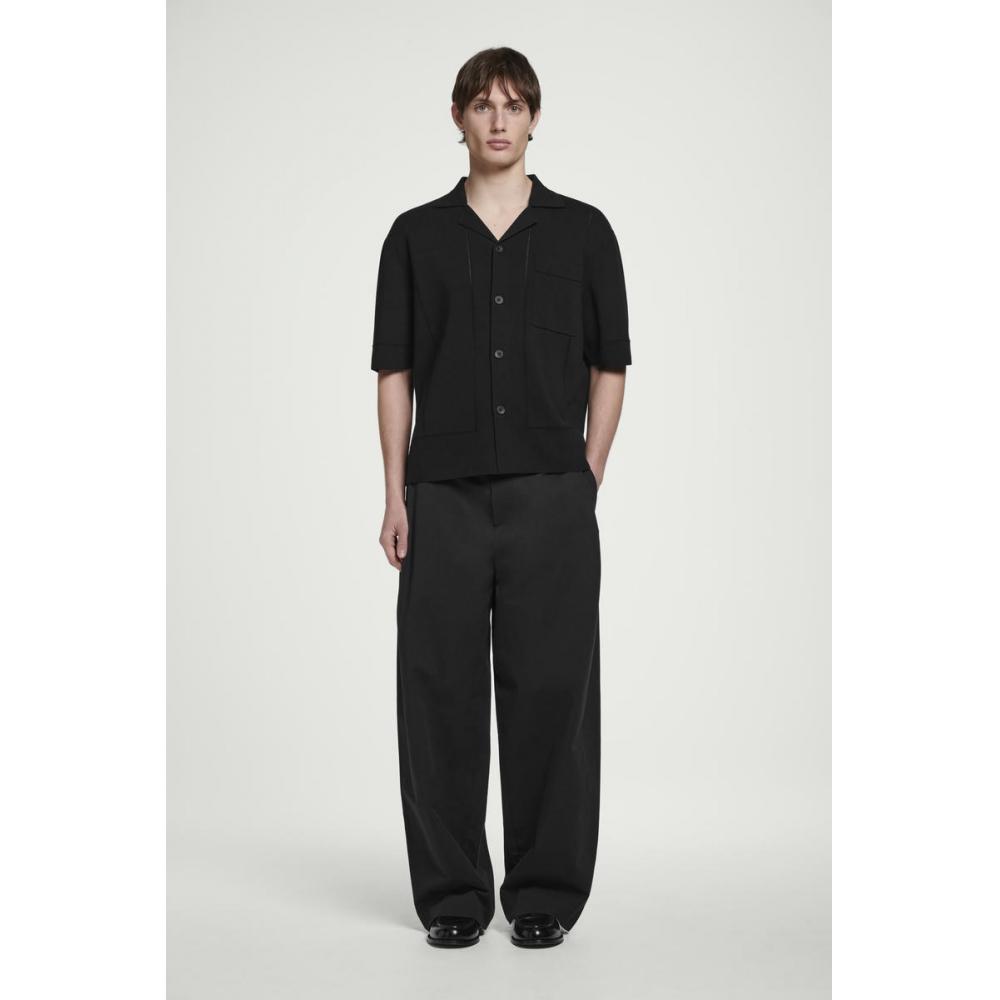 COS Рубашка из хлопка с японским узором