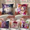 Аниме Красивый-Нет игры нет жизни-Мультяшная наволочка Комфорт Диван-кровать Шелковистый элегантный Невидимая молния Декоративная наволочка
