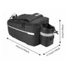 Insulated Bicycle Rear Rack Bag with Reflective Stripes Bike Trunk Bag  Bike Rear Seat