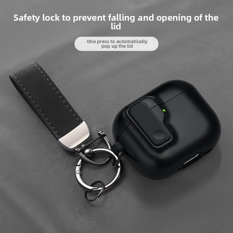 Подходит для чехла для наушников AirPods 4-го поколения Apple AirPodspro 2-го поколения Беспроводной Bluetooth Кнопочный Чехол для наушников Мягкий чехол