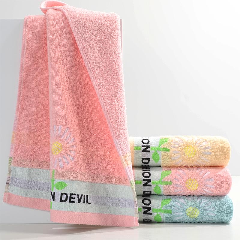 Гаоян Толстое Мягкое Водопоглощающее Полотенце из Чистого Хлопка, Однотонное, Взрослая Салфетка для Лица