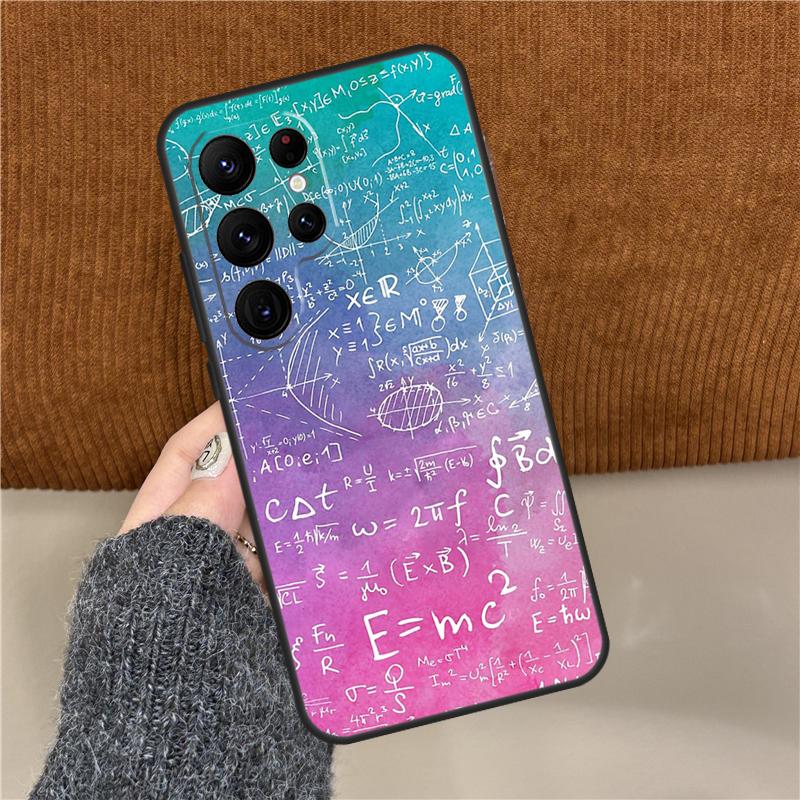 Physics Math Formula Equation Case For Samsung Galaxy S22 S23 Ultra Note 20 S8 S9 S10 Note 10 Plus S21 FE S20 FE Coque